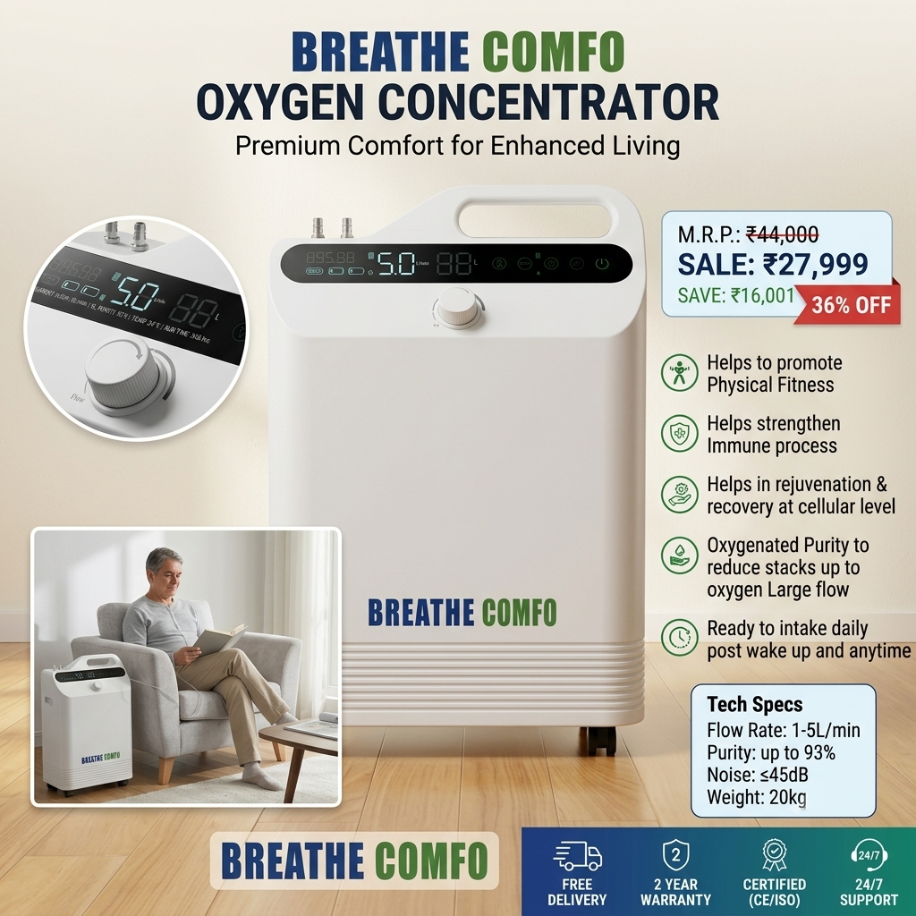 Breathe Comfo Oxygen Concentrator view 4